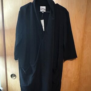 Dubgee (Whoopi Goldberg) black baggie dress/cover up(size M/ nwt)